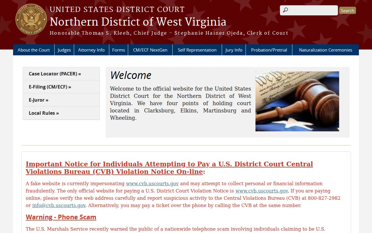 Ohio County criminal court context at the Northern District federal court